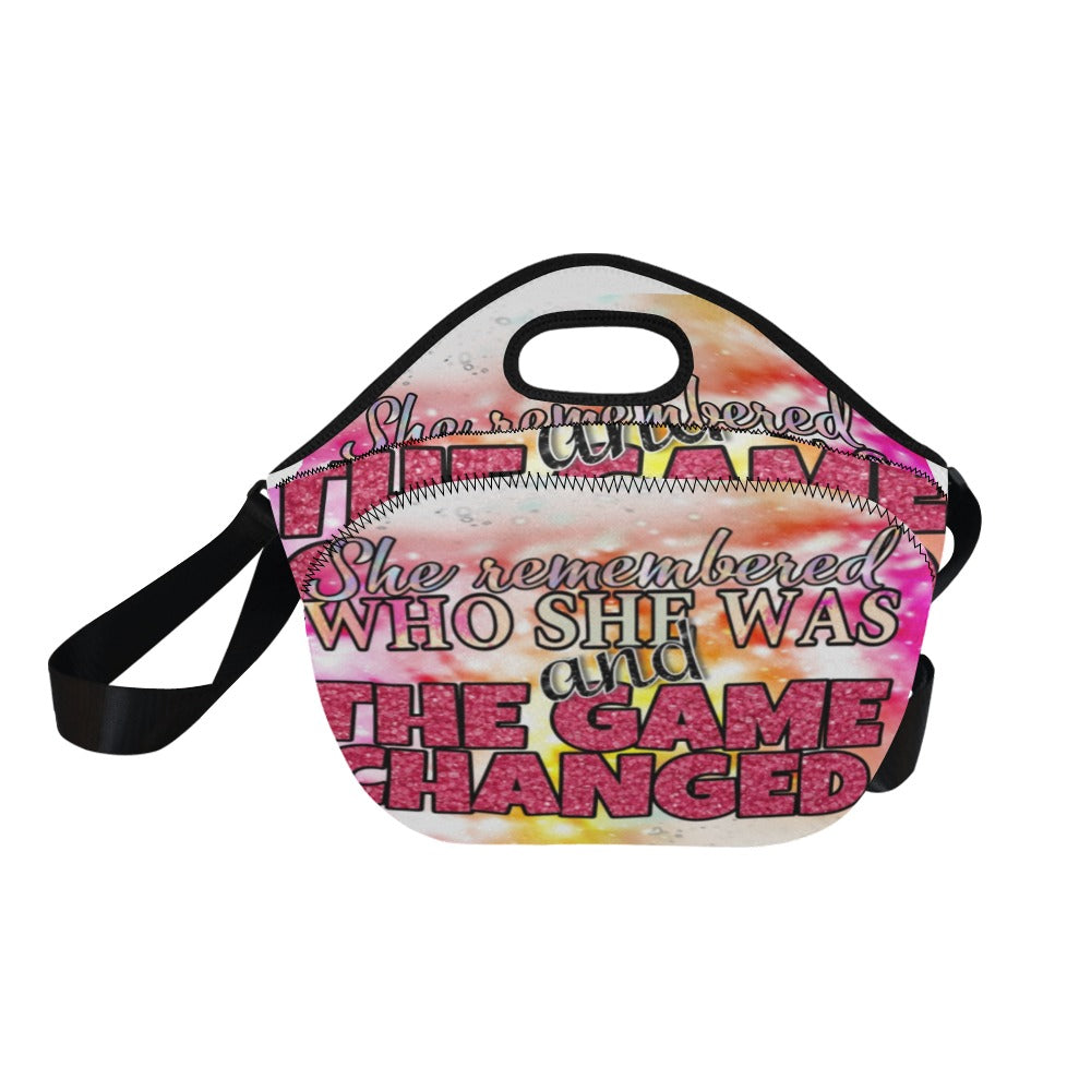 She Remembered Who She Was Large Neoprene Lunch Bag