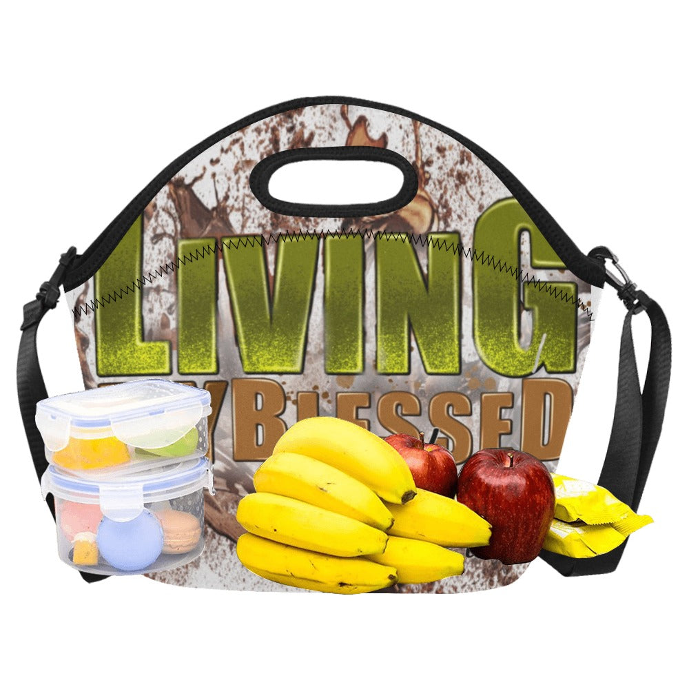 Living My Blessed Life Large Neoprene Lunch Bag