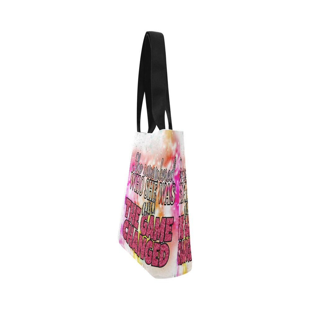 She Remembered Who She Was Canvas Tote Bag