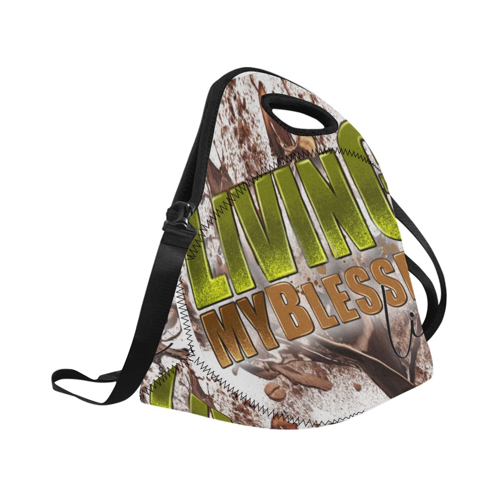Living My Blessed Life Large Neoprene Lunch Bag