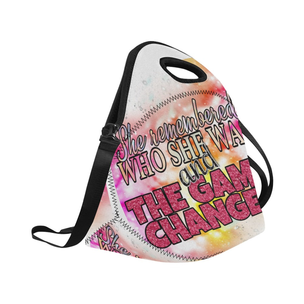 She Remembered Who She Was Large Neoprene Lunch Bag